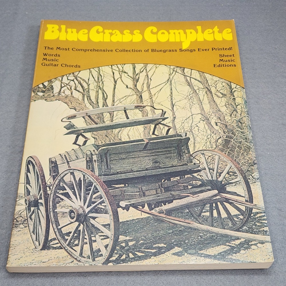 Creative Concepts Blue Grass Complete Songbook Tan‎ Vintage Guitar Chords Music